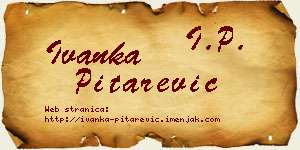 Ivanka Pitarević vizit kartica